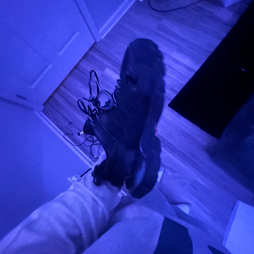 Sleek Black Athletic Shoes